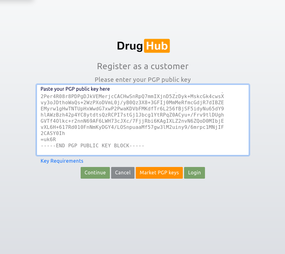 DrugHub PGP key